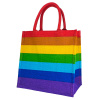Rainbow Jute Bag