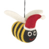 Handmade Felt Festive Bumblebee Hanging Decoration