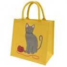 Cat & Wool Jute Bag